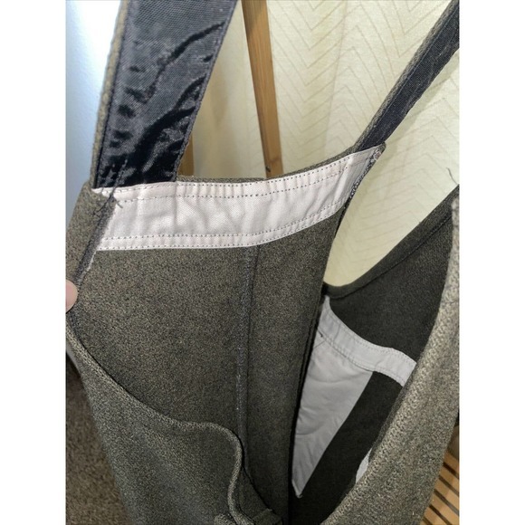 Vintage Wool Bib Overalls Hunting Field Pants Army Green 50x30 - Picture 9 of 10